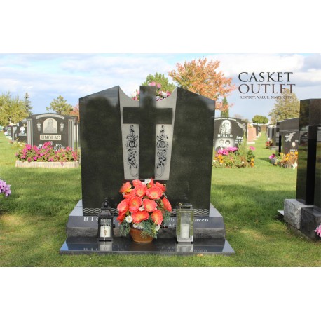 MEET YOU AT THE GATE MONUMENT UPRIGHT HEADSTONE