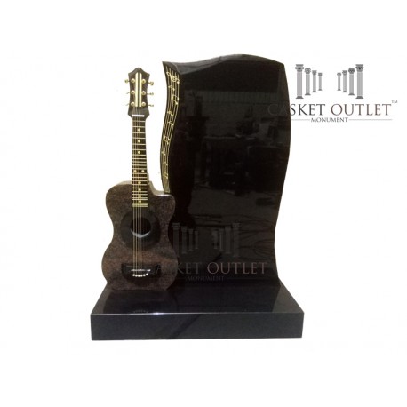 Guitar Monument | Cemetery Monument