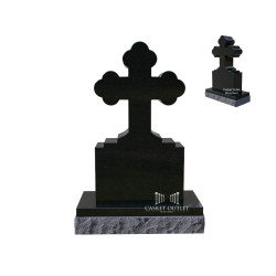 Orthodox Cross Monument | Cemetery Headstone (COM-CROSS-B)