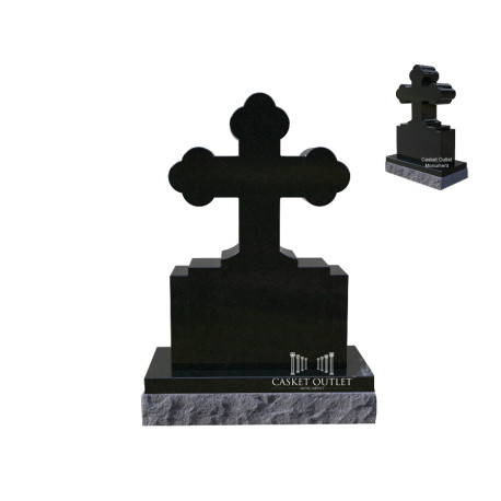 Orthodox Cross Monument | Cemetery Headstone (COM-CROSS-C)