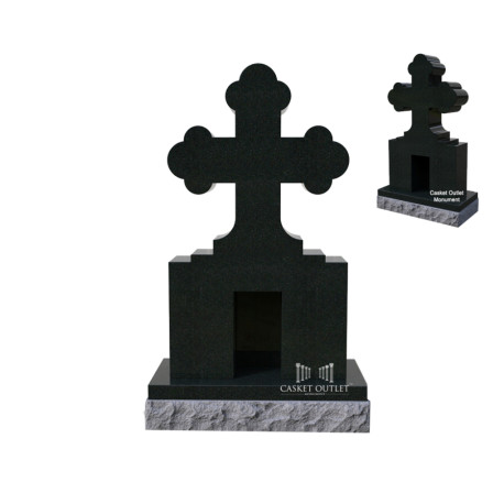 Orthodox Cross Monument | Cemetery Headstone (COM-CROSS-D)