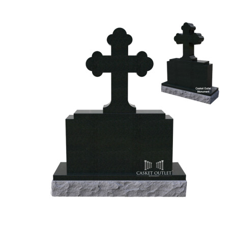 Orthodox Cross Monument | Cemetery Headstone (COM-CROSS-F)