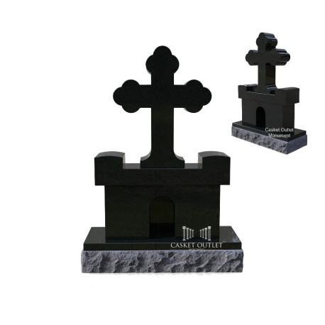Orthodox Cross Monument | Cemetery Headstone (COM-CROSS-G)