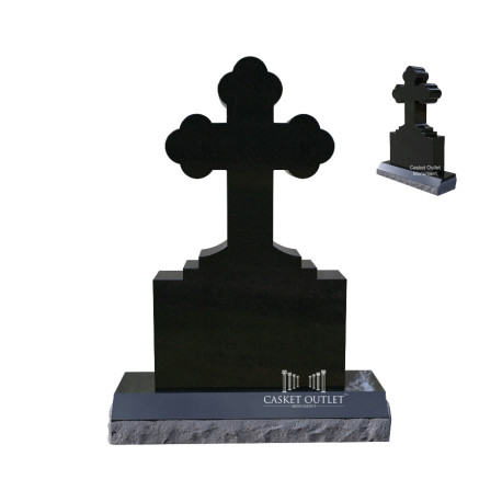 Orthodox Cross Monument | Cemetery Headstone (COM-CROSS-K)