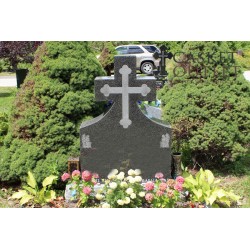 Simple Cross Monument Headstone