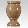 Cemetery Pink Granite Stone Vase