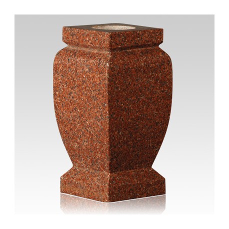 Cemetery India Red Granite Stone Vase