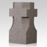 Cemetery Gray Granite Stone Cross Vase